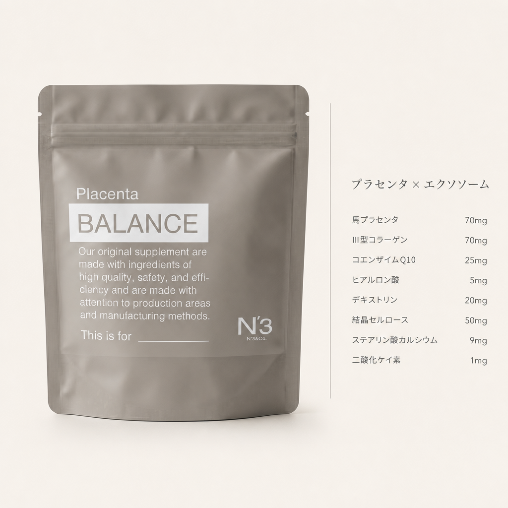 【予約商品】プラセンタ サプリメント 60粒 4個セット｜3個＋1個無料｜国内製造 Placenta BALANCE